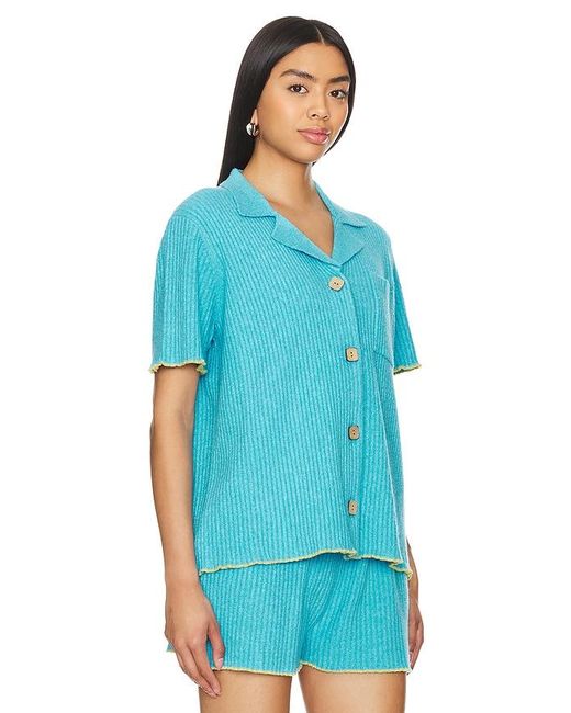 Joos Tricot Blue Chemise Top