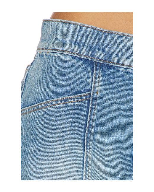 Rolla's Blue 90S Relaxed Mini Skirt