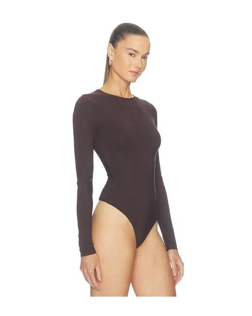 Agolde Black Aura Long Sleeve Bodysuit