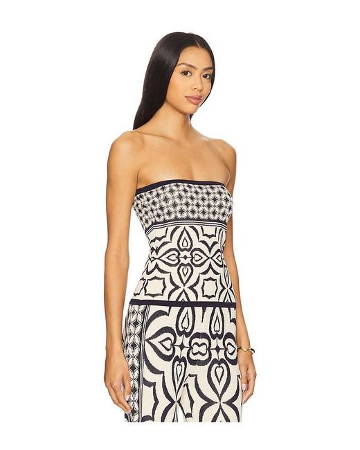 MISA Los Angles White Nessa Bandeau Top