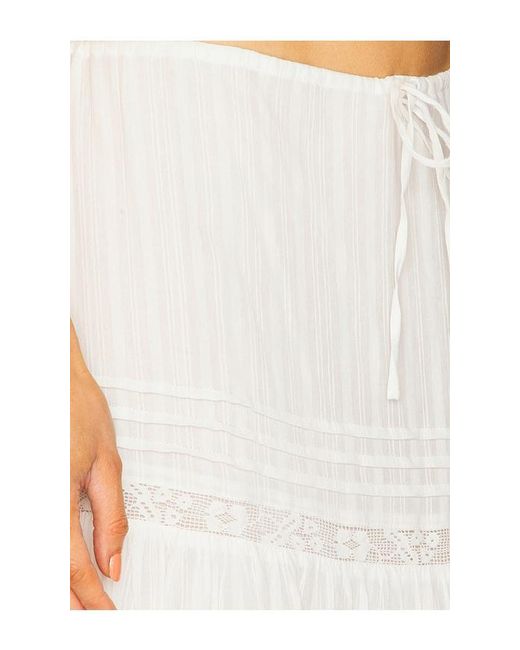 LSPACE White Reia Skirt