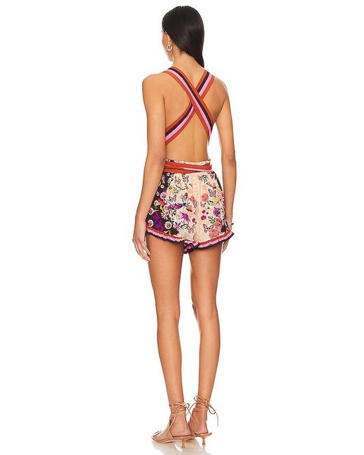 Agua Bendita Red X Revolve Naomi Romper
