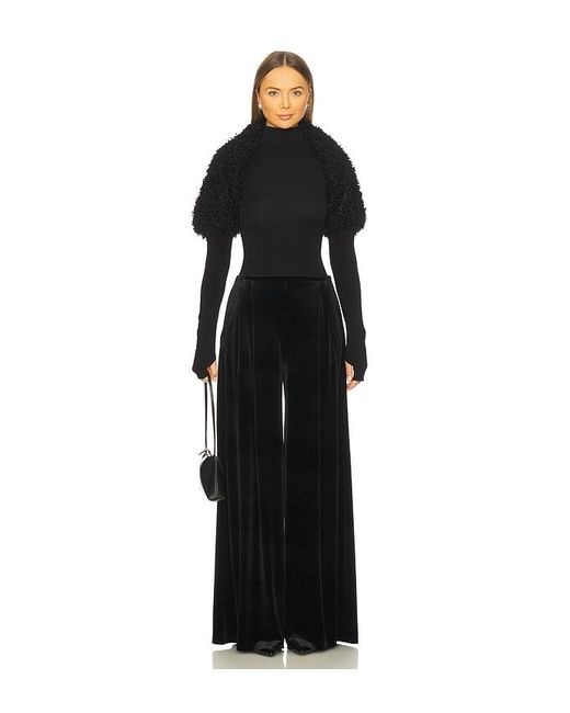 Norma Kamali Black Mens Pleat Pant