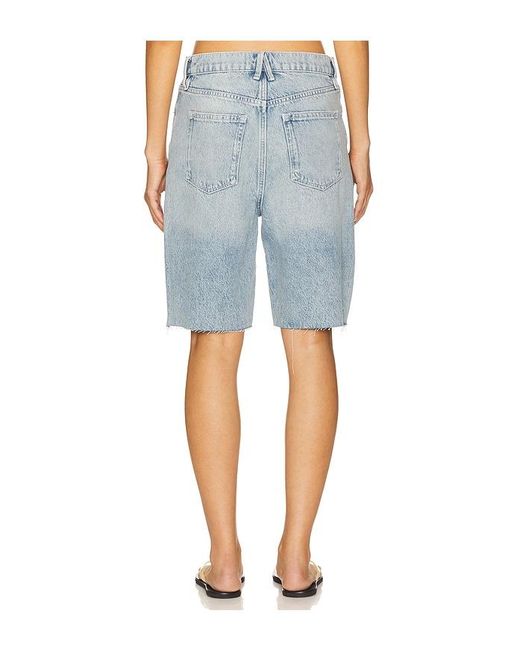 GOOD AMERICAN Blue Good Standard Bermuda Shorts