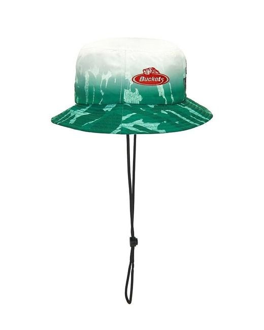 Malbon Green X Golf & Bass Club Sponsors Bucket Hat for men