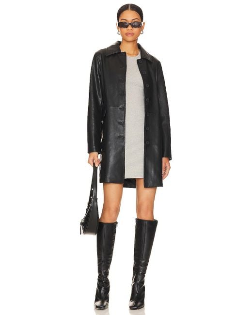 Blank NYC Leather Coat in Black Lyst