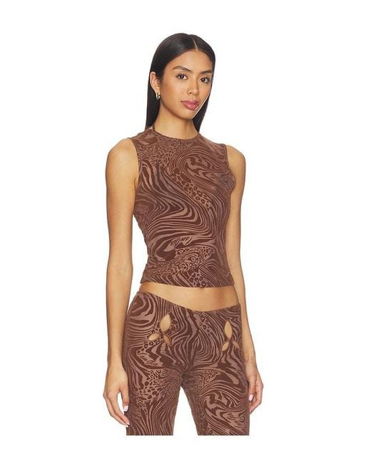 I.AM.GIA Brown Amina Top