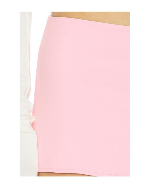 GUIZIO Pink Micro Mini Skirt
