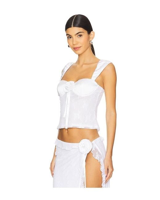 MAJORELLE White Leonie Top