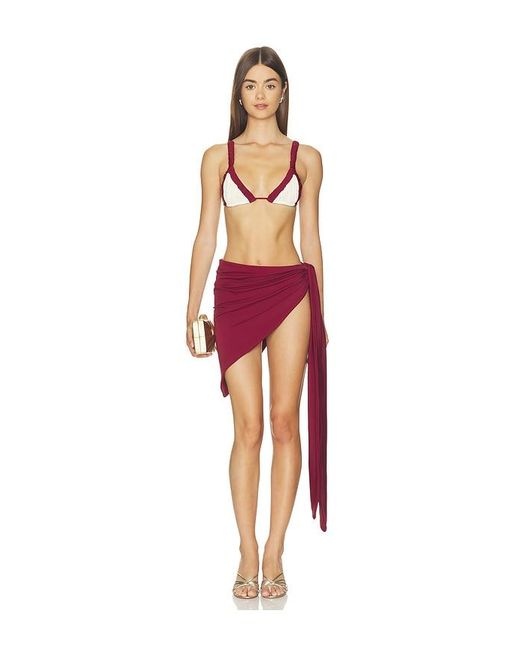 Divino Seas Red Sesh Mini Skirt