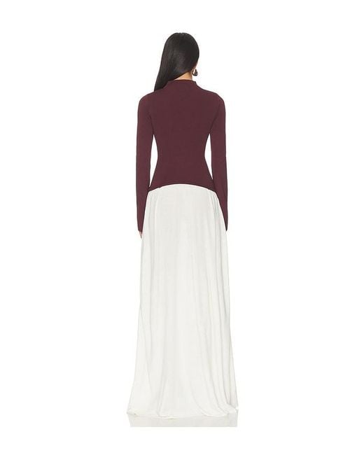 Solid & Striped White Maxikleid Saglio