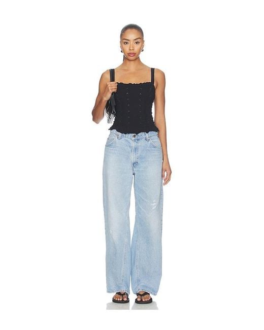Free People Blue X Revolve X Revolve So Soft Femme Square Neck Cami