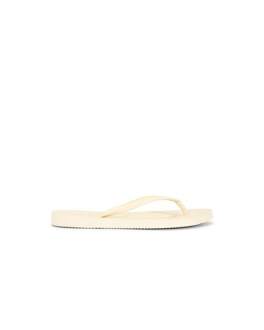 Sleeper White Slim Flip Flop