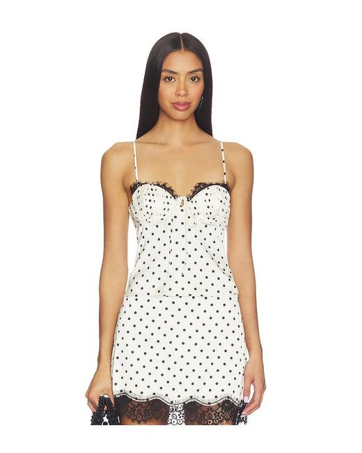 Babette Camisole Top en Cream For Love & Lemons en coloris White
