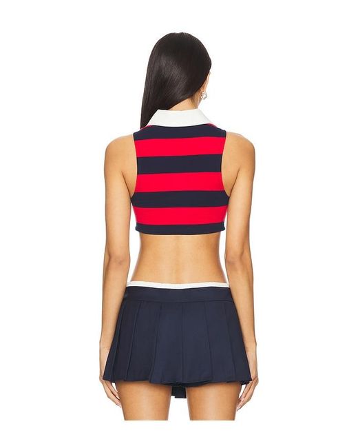 superdown Red Koko Crop Top