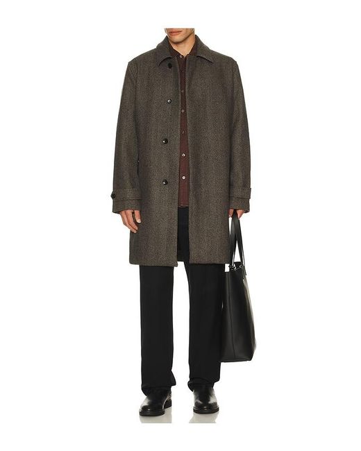 PAIGE Gray Brunetti Herringbone Coat for men