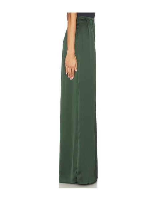 Norma Kamali Green Pleat Pant