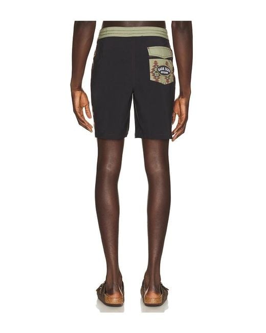 Dark Seas Black Rincon Boardshort for men