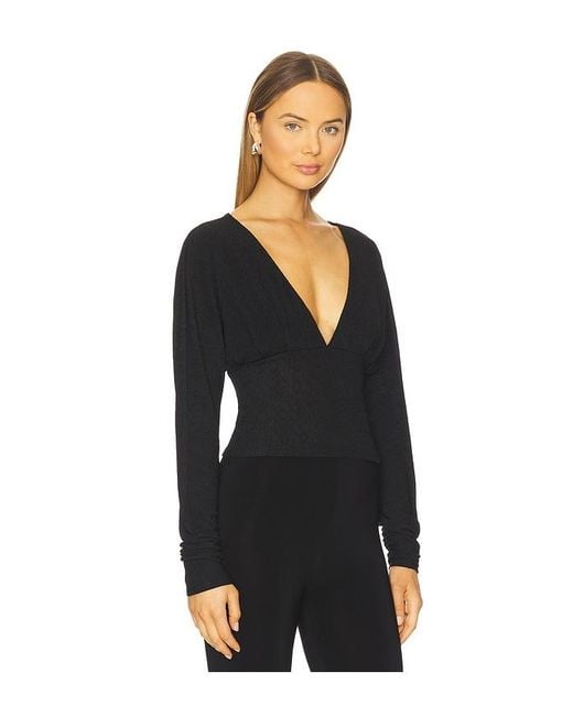 superdown Black Cece Dolman Sleeve Top
