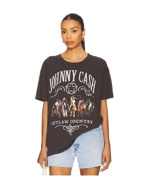 Camiseta Johnny Cash Outlaw Country Merch En Color Negro Talla (También En S, Xl, Xs) Daydreamer de color Black