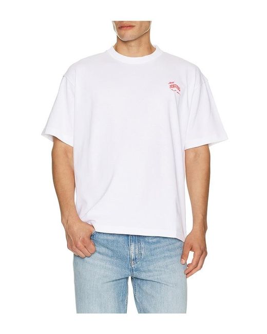 Percival White Dexter Oversized Tee for men