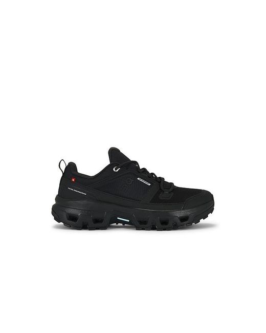 On Shoes Black Cloudrock Low Wp for men