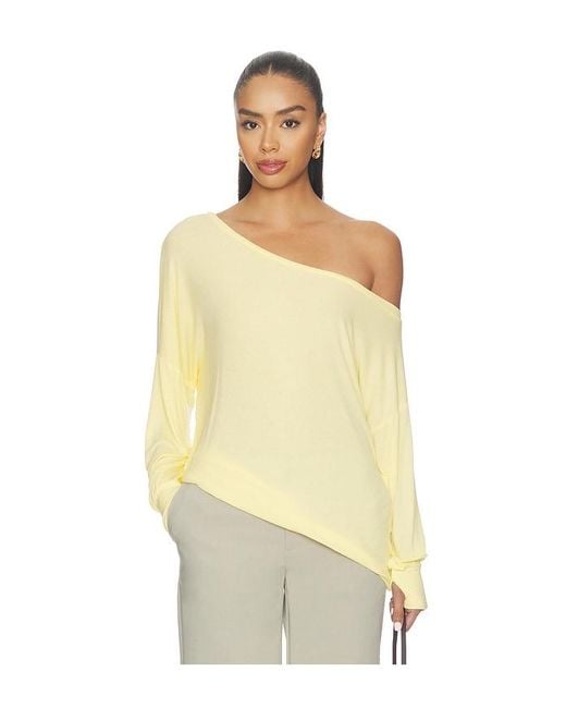 Michael Lauren Yellow X Revolve Kristopher Open Shoulder Top