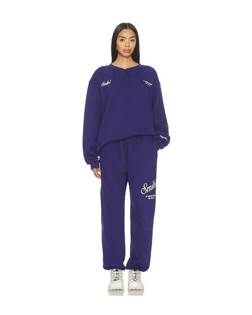 The Mayfair Group Blue Smile Sweatpants