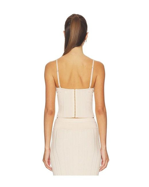 Fleur du Mal Natural Rib Darted Cami Top