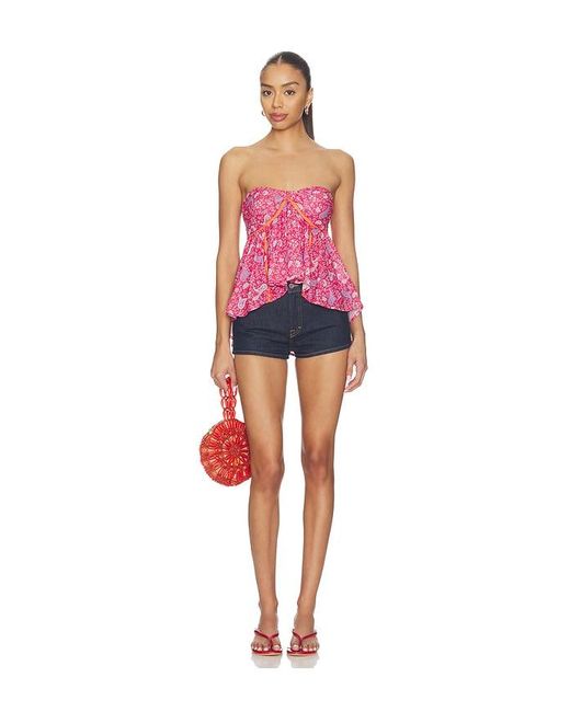 Free People Red Malia Tube