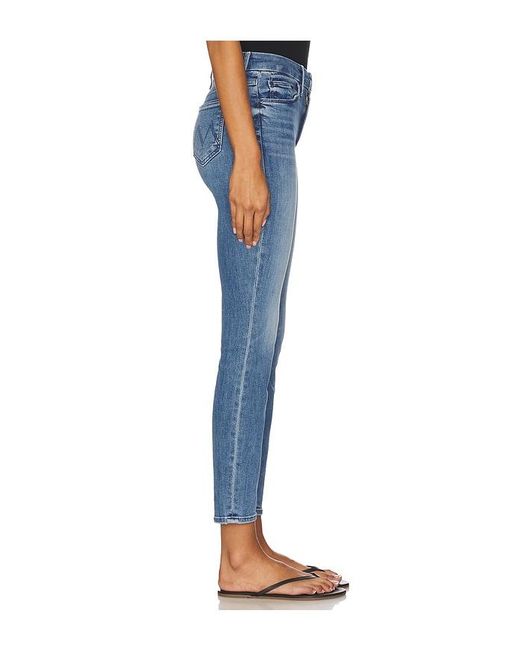 Mother Blue The Looker Ankle Jeans