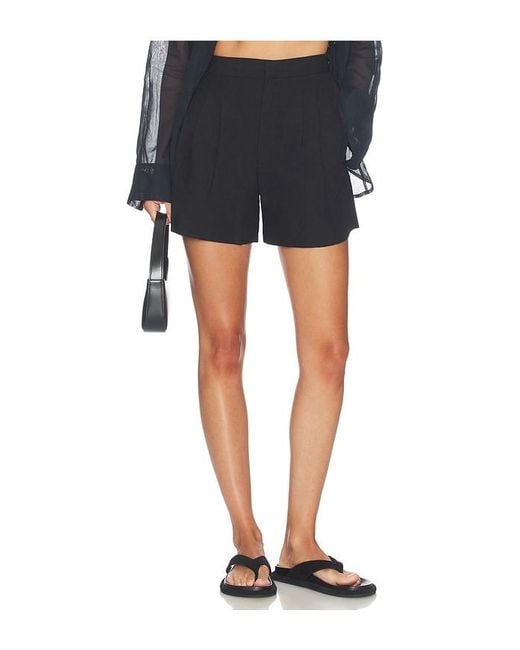Rag & Bone Black Chappell Linen Short