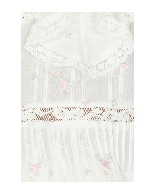 LoveShackFancy White Ondeline Cami Top