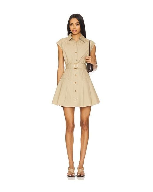 Sans Faff Natural Audley Trench Mini Dress