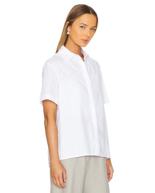 Enza Costa White Resort Shirt