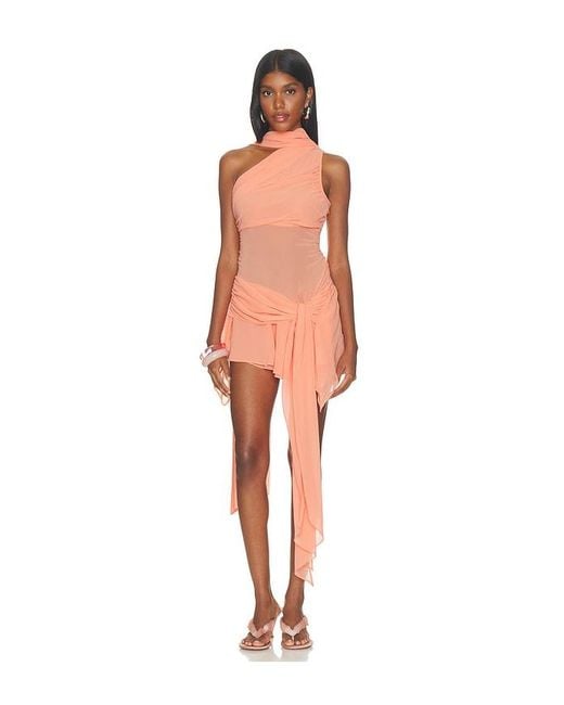 GUIZIO Orange Cyrielle Dress