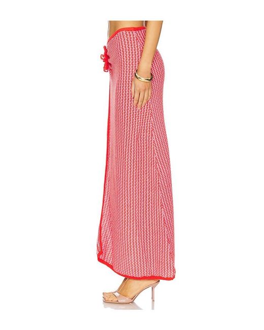 Devon Windsor Red Magnolia Skirt