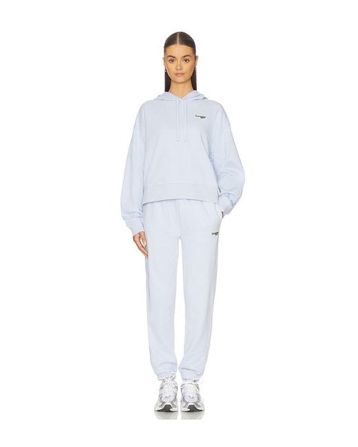 Lacoste White Straight Fit Molleton Jogger
