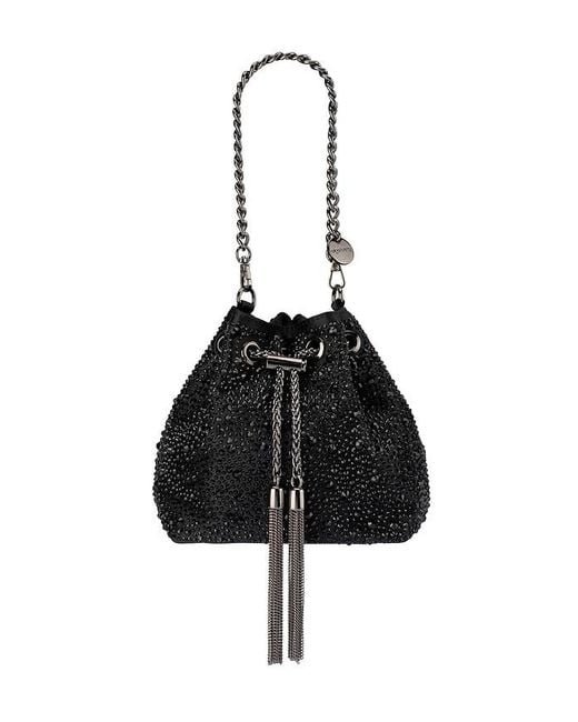 Olga Berg Black Mika Crystal Pouch