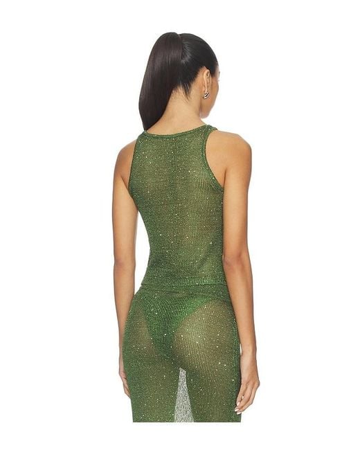 superdown Green Miranda Knit Top