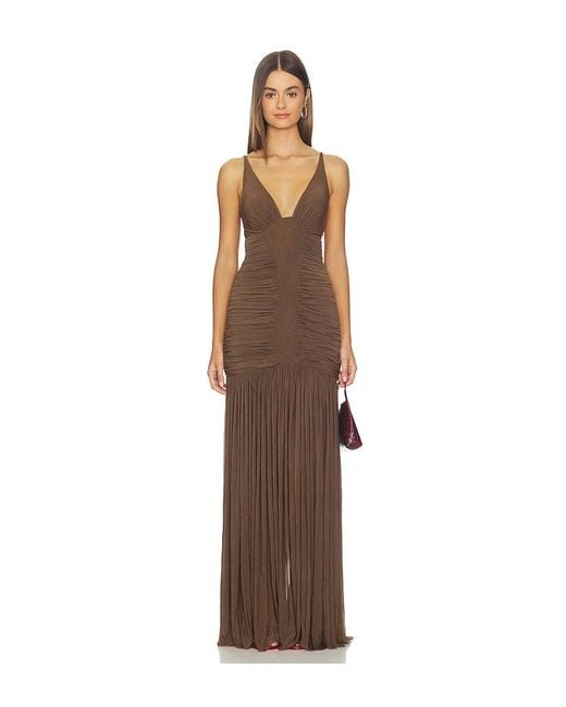 Misha Multicolor The Inferno Jersey Maxi Dress