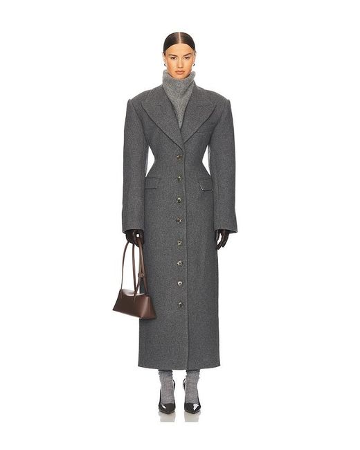 Helsa Gray Italian Wool Blend Topcoat