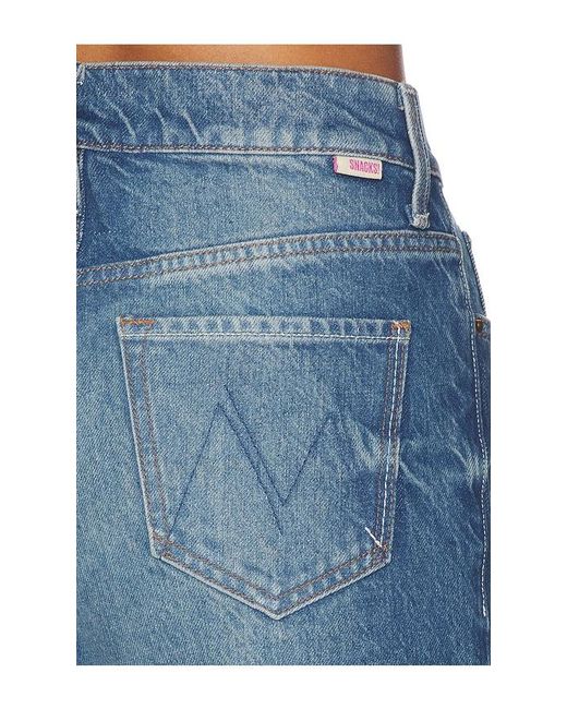 Mother Blue The Smoothie Skimp Cuff Jeans
