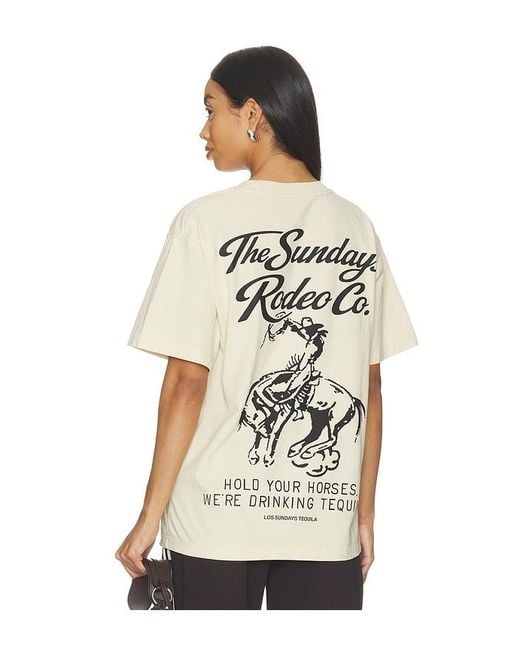 Los Sundays Natural The Easy Rider Tee for men