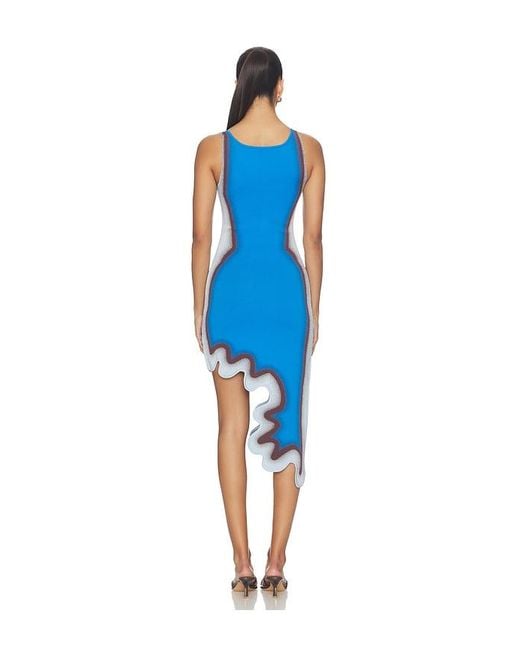 Ph5 Blue Aster Reversible Wavy Dress