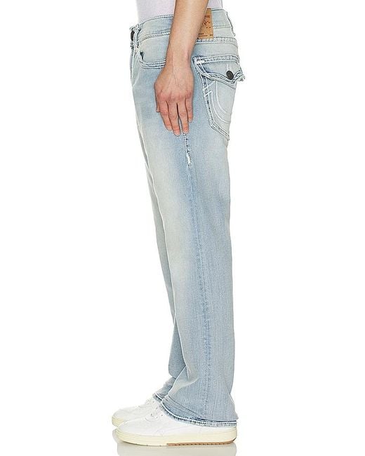 True Religion Blue Ricky Rope Stitch Jeans for men