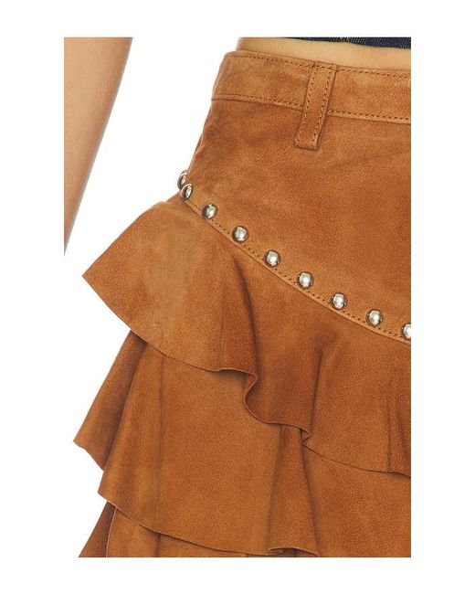 Urban Outfitters White X Revolve Frill Mini Skirt
