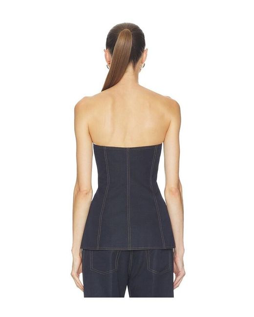 Helmut Lang Blue Minimal Slip Top