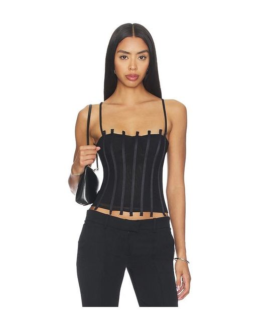 Miaou Black Lila Corset