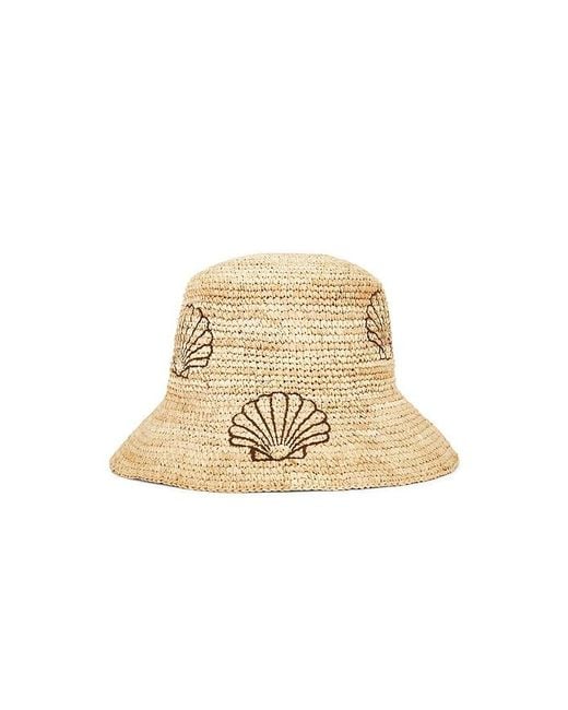 Nikki Beach Natural Seashell Bucket Hat